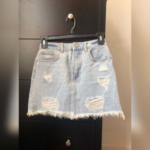 Denim Mini Skirt